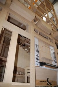 Orgelaufbau Rheydt Weimbs-Orgel 08