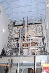 Orgelmontage Rheydt Weimbs-Orgel 21